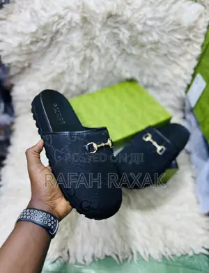 Original Black Gucci Dapadans Clogs Sandals