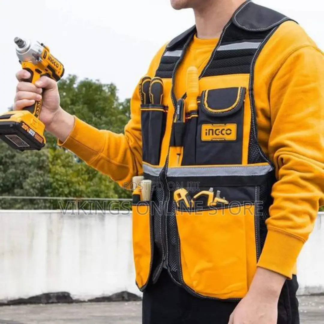INGCO Tool Vest - Orange, Black