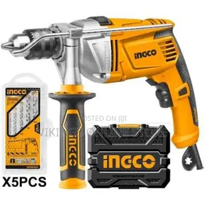INGCO Impact Drill Voltage:220-240v~50/60hz - Orange, Black