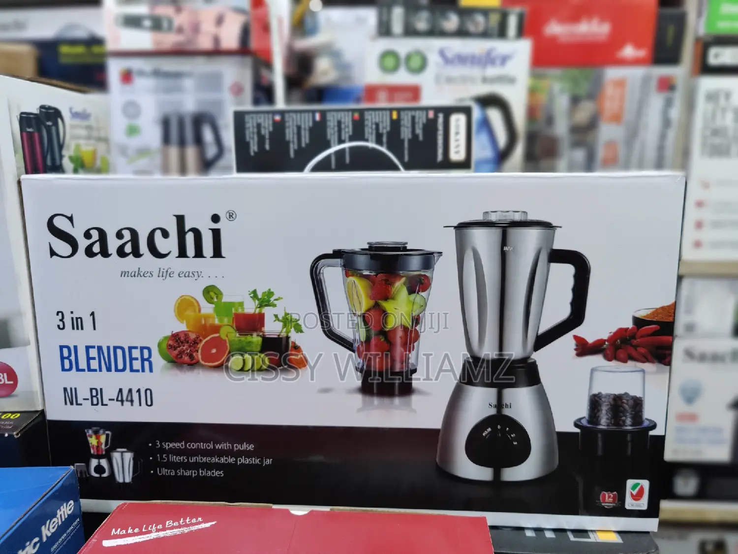 Saachi Blender/Juice Blender/Electric Blender/3in1 Blender