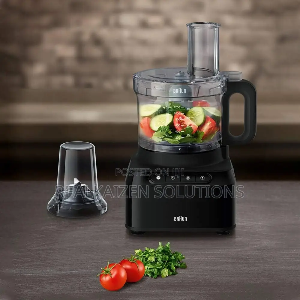 German BRAUN Pureease Food Processor
With 6 Attachments 800W
