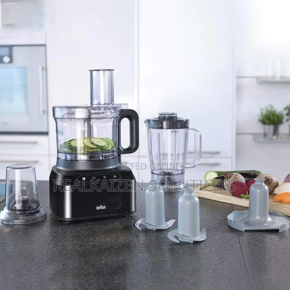 German BRAUN Pureease Food Processor
With 6 Attachments 800W
