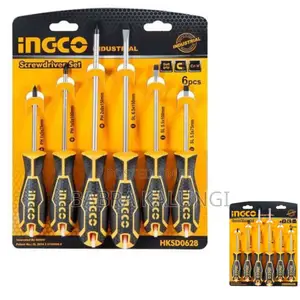 Ingco 6pcs Screwdriver Set_yellow