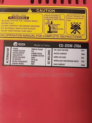 Welding Generato Diesel 8kva