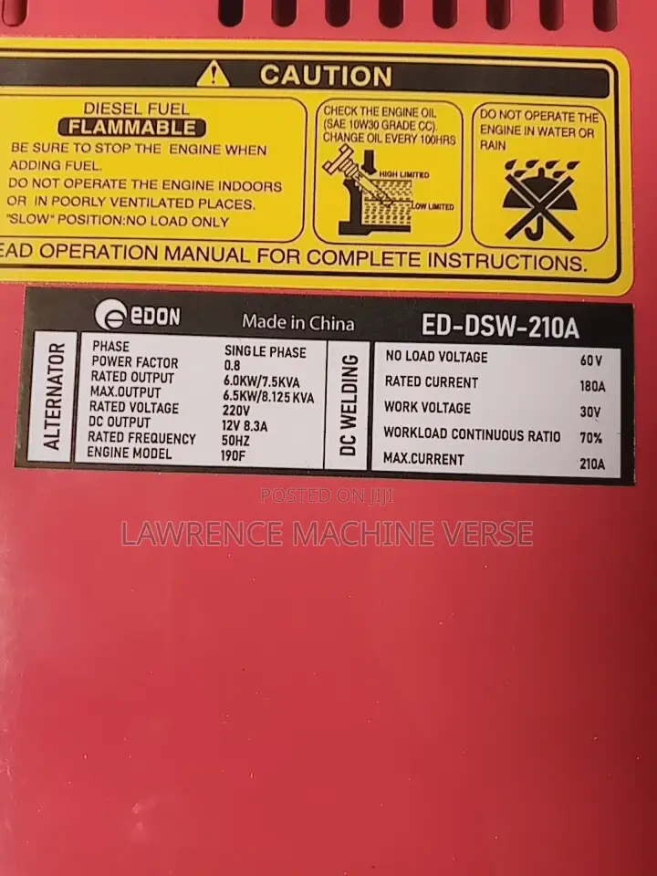 Welding Generato Diesel 8kva
