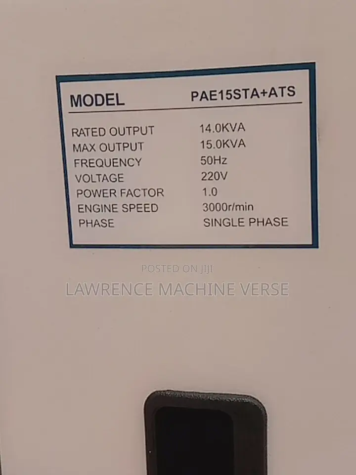 Box Body Diesel Generator 15kva