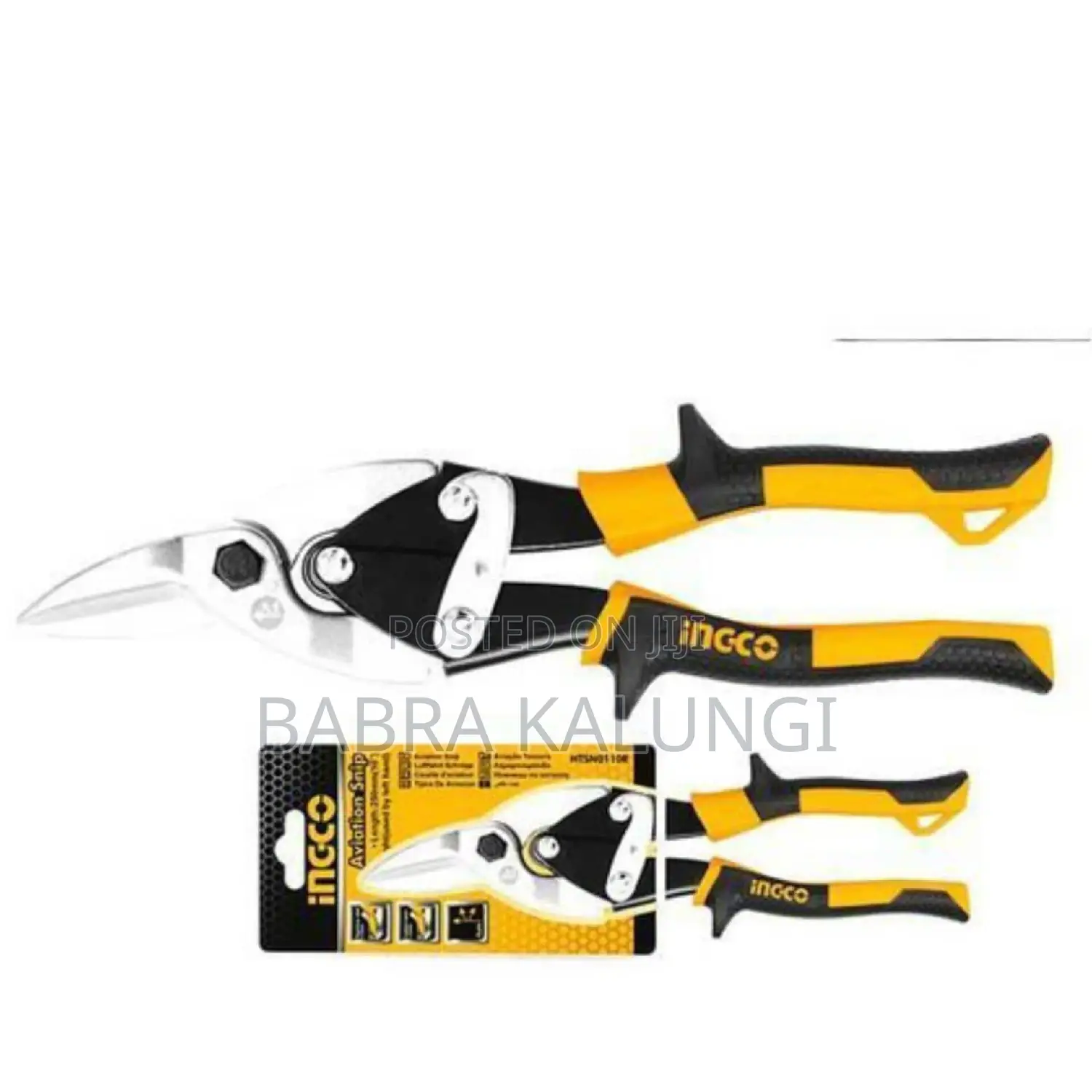 Ingco Aviation Snip _ Black, Yellow