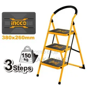 Ingco 3 Step Ladder_orange
