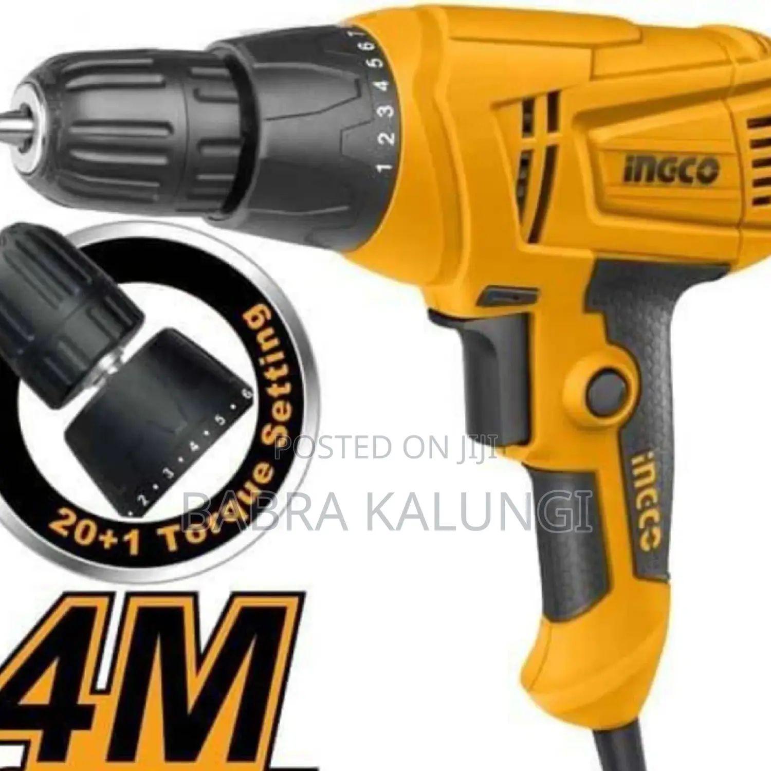 Ingco Electric Drill _ Orange