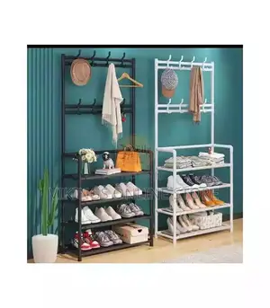 Simple Multi-Tier Coat Hat Storage Rack Shoe Storage Shelf