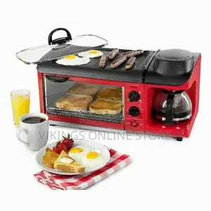 Avinas Home Multi-Functional Breakfast Maker – Red Black