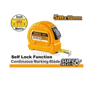5m Ingco Measuring Tape Measure.