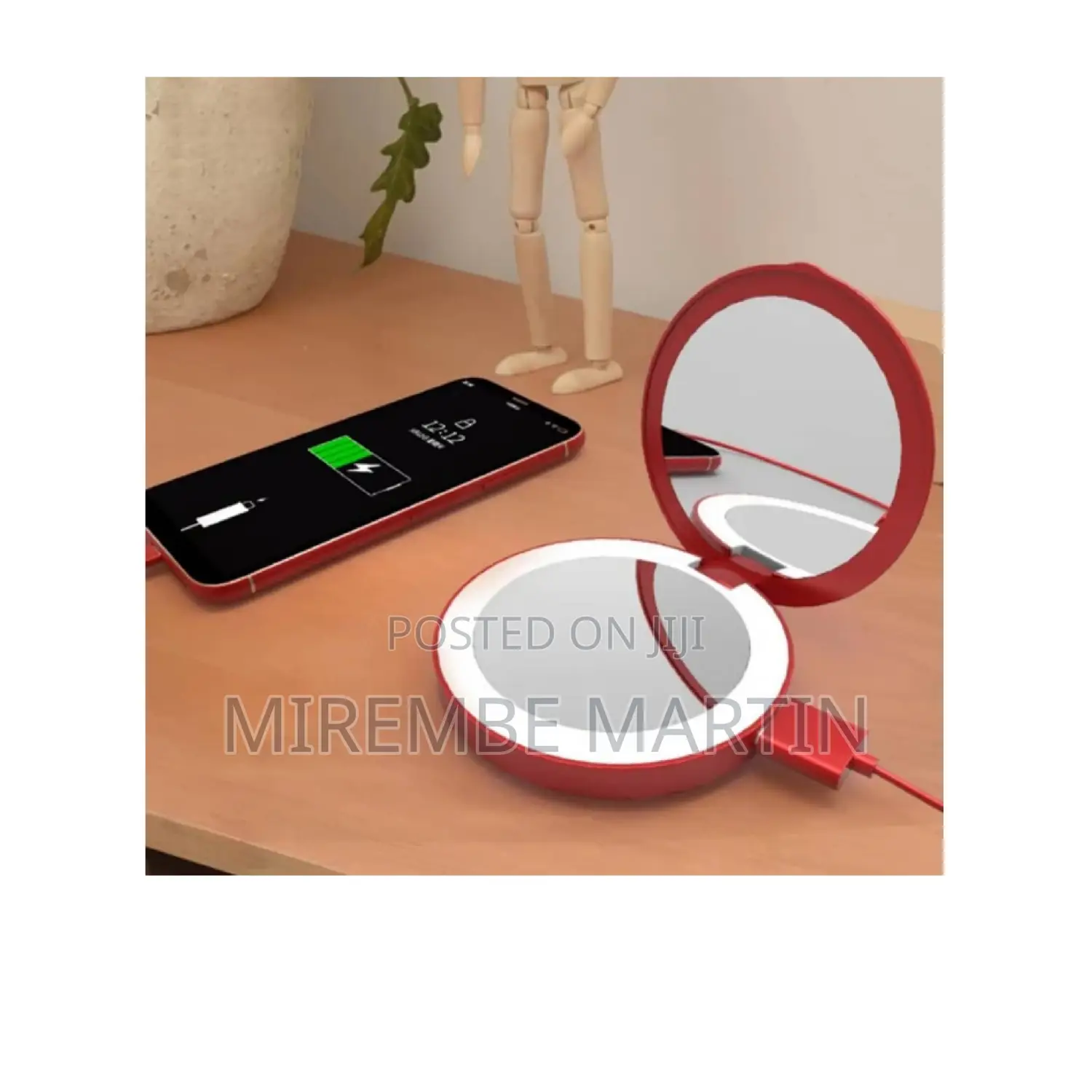 Charge Up Led Compact USB Mirror.