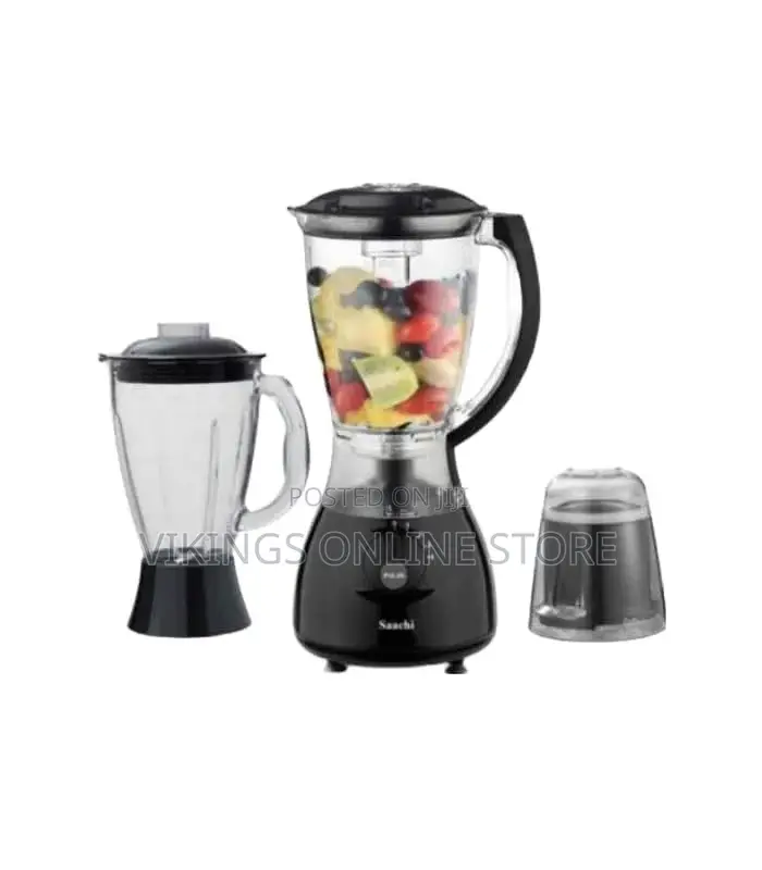 Saachi 1.5L Blender 3 in 1 – Black