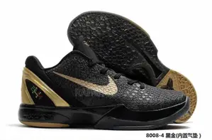Original Nike Zoom Kobe 6 Protro Black Gold Sneakers