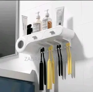 Toothbrush Holder and Toothpaste Dispenser