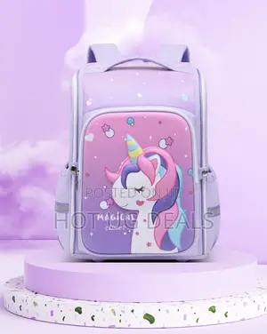 Children Cartoon Backpack School Bag - Multicolor