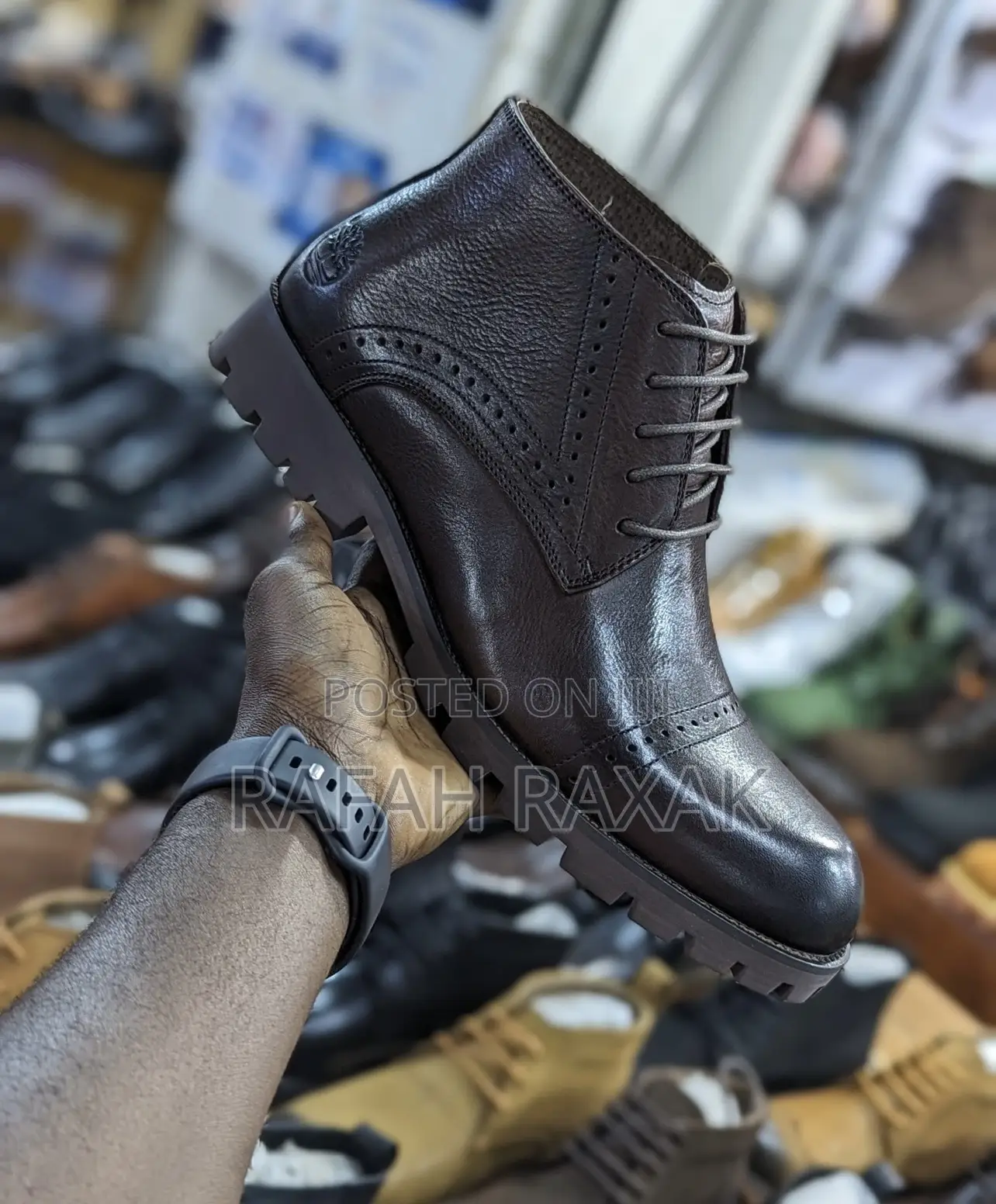 Original Coffee Brown Timberland Premium Leather Ankle Boots