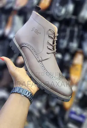 New Coffee Brown G-Ten Oxford Ankle Boots