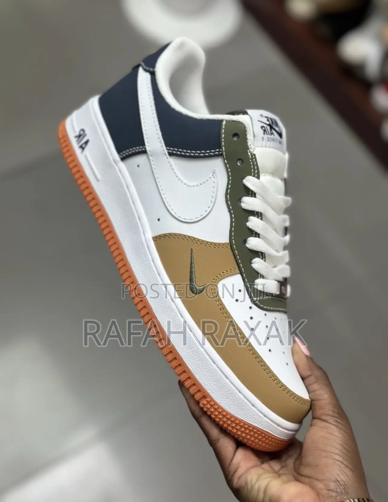 Original Unisex Nike Air Force 1 Low 07 Brown/Grey Sneaker