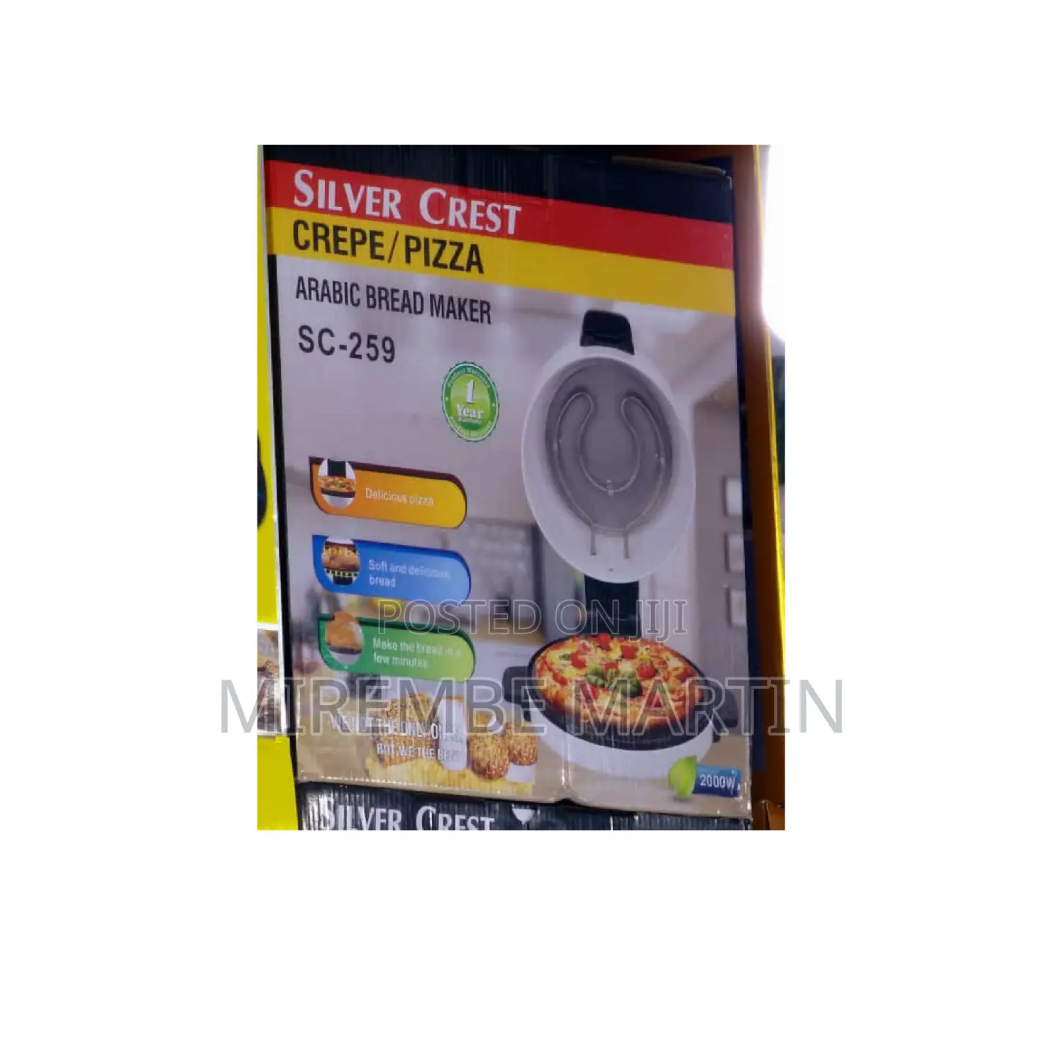 Silver Crest Pizza Maker Machine.
