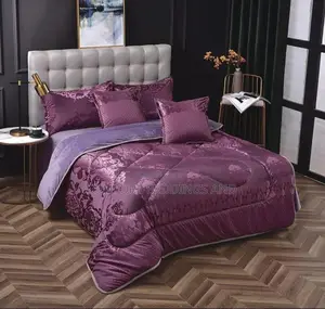 King-Size Duvet, Bedcover Purple 6 PCS