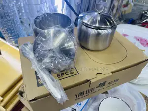 Stainless Steel Sugar Bowl With Spoon
