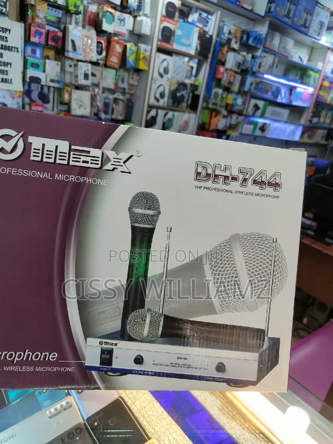 DH-744 Max Microphone/Wireless Microphone/Dual Channel Mic