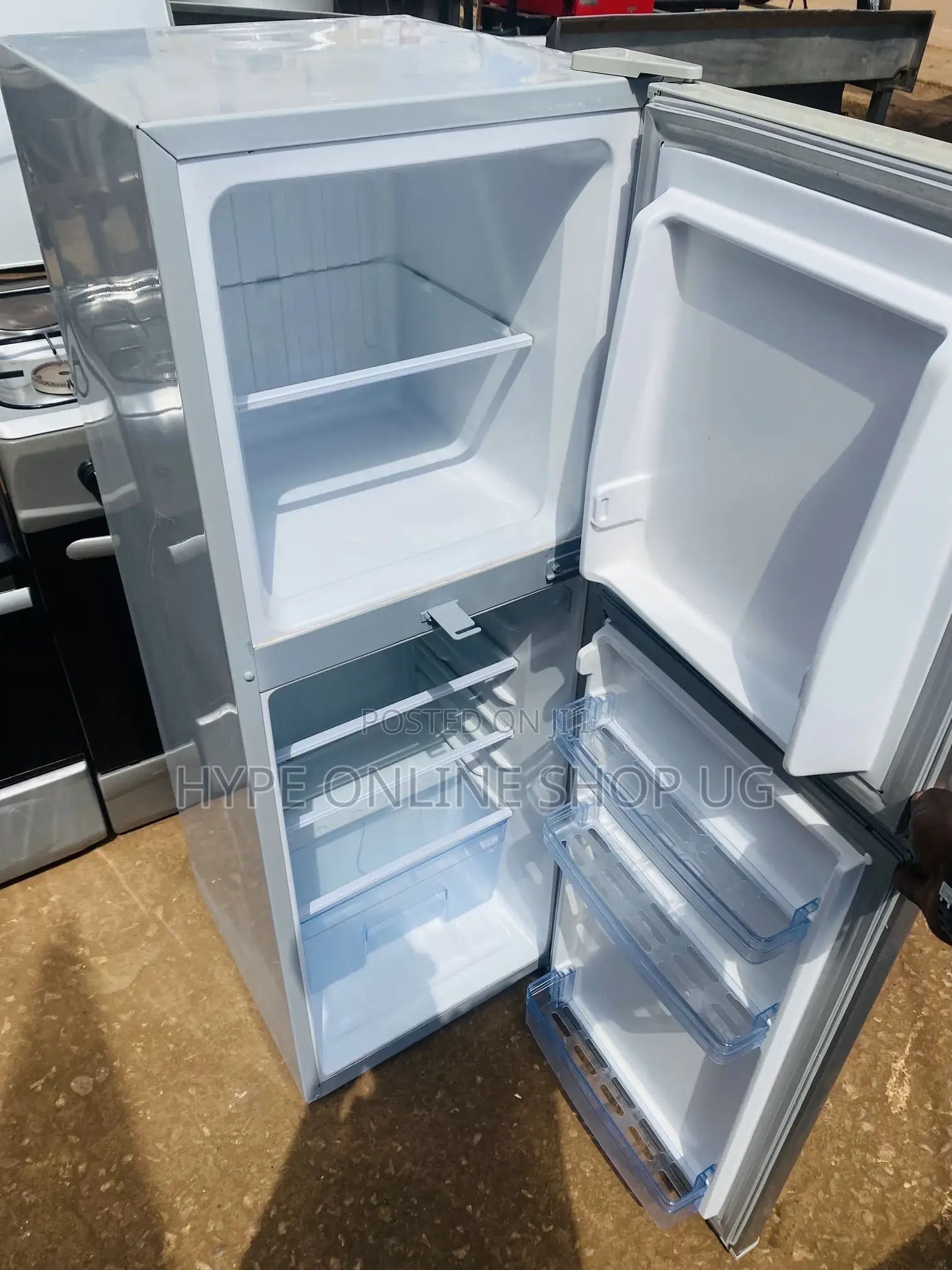 Double Door Silver 158L Fridge