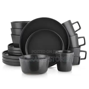 Executive Black Dinner Set