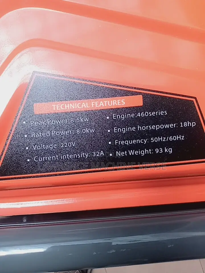 Generator 8.5kva Key State, Baton and Remote