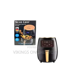 Silver Crest 6liter Oil Free Healthy Air Fryer, Black
