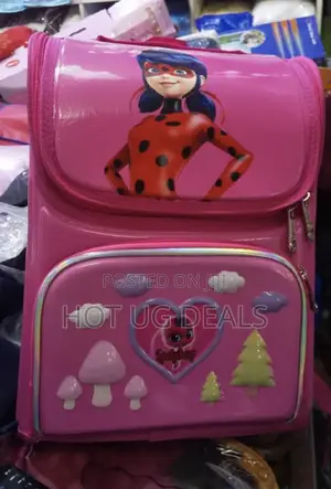 Kindergarten Children Cute Cartoon Backpack School Bag- Pink