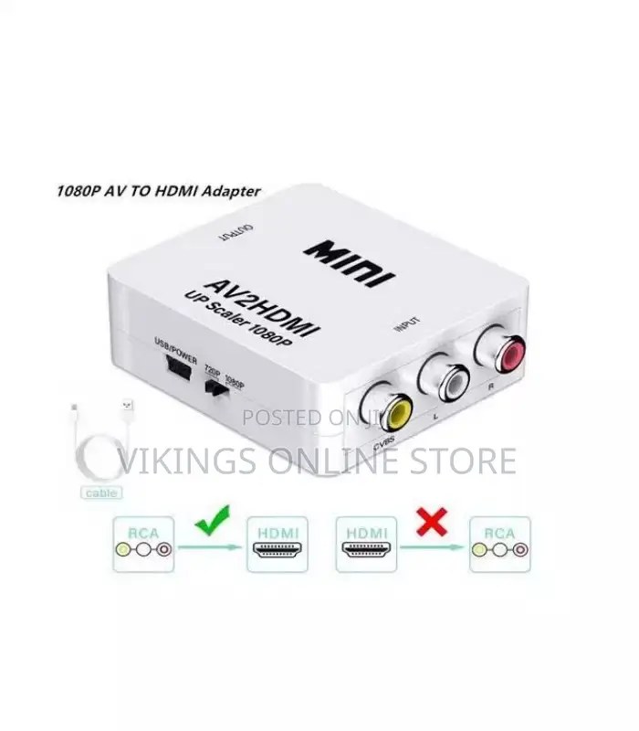 1080P Mini AV to HDMI Converter AV to HDMI Rca