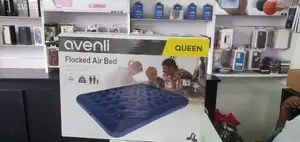 Flocked Air Bed/Inflatable Bed With Pump 4by6