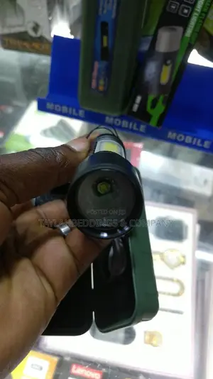 Torch Flashlight, Black Water Proof Rechargeable