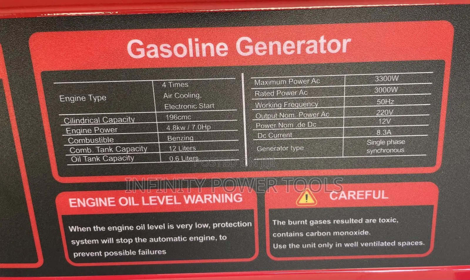 Edon PT3300L Gasoline Generator