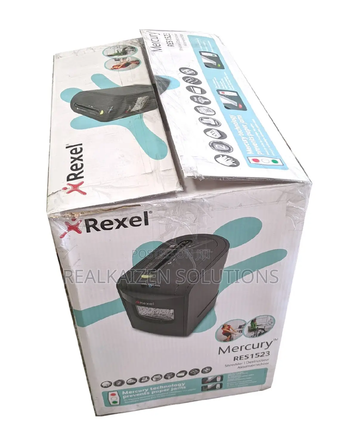 REXEL 23L Mercury RES1523 15 Sheet Strip Cut Paper Shredder