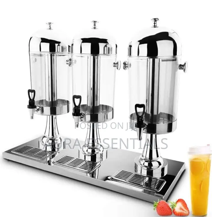 24 Litre / Triple Juice Dispenser Can- Silver