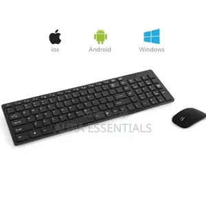 Slim Wireless Keyboard and Mini Optical Mouse Set
