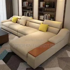 Cream L Sofa of 6 Seaters Call Us