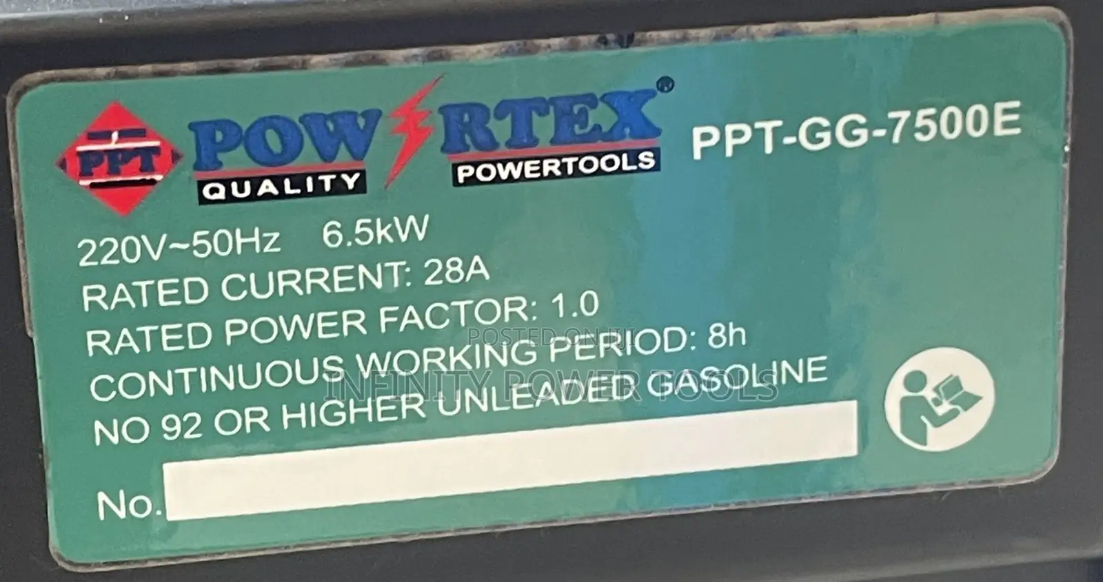 Powertex Generator 6.5kw