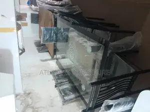 Black Glass Daining Table Six Seater