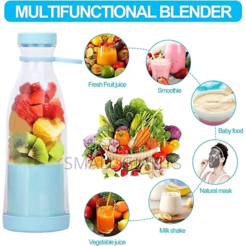 Portable Electric USB Charging Fruit Mixer Smoothie Blender