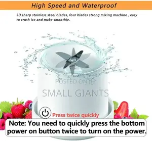 Portable Electric USB Charging Fruit Mixer Smoothie Blender