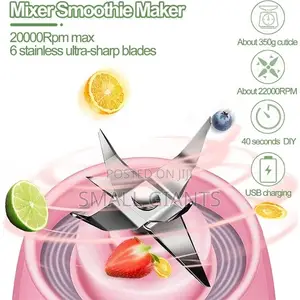 Portable Electric USB Charging Fruit Mixer Smoothie Blender