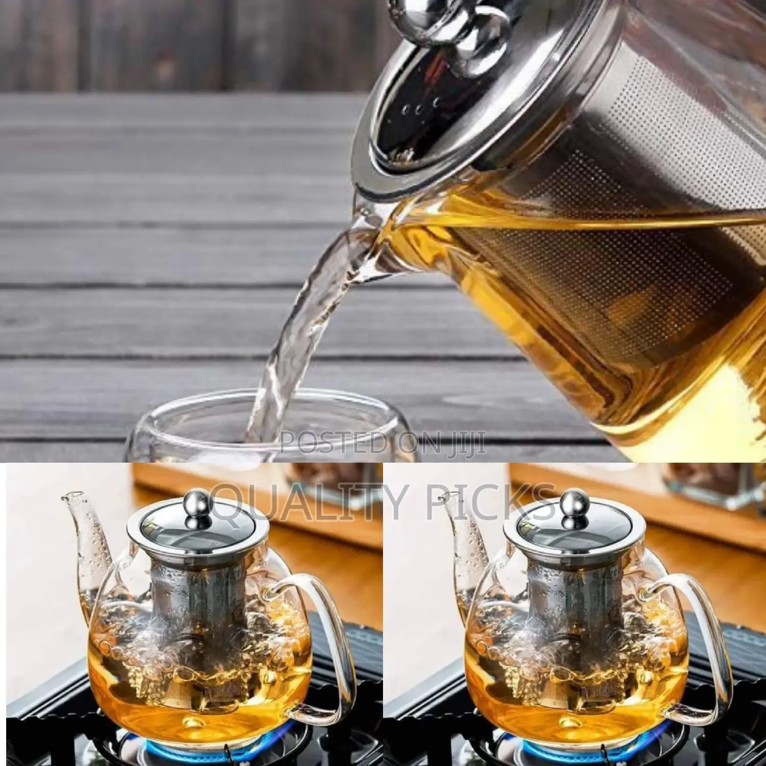 Brand Glass Teapot