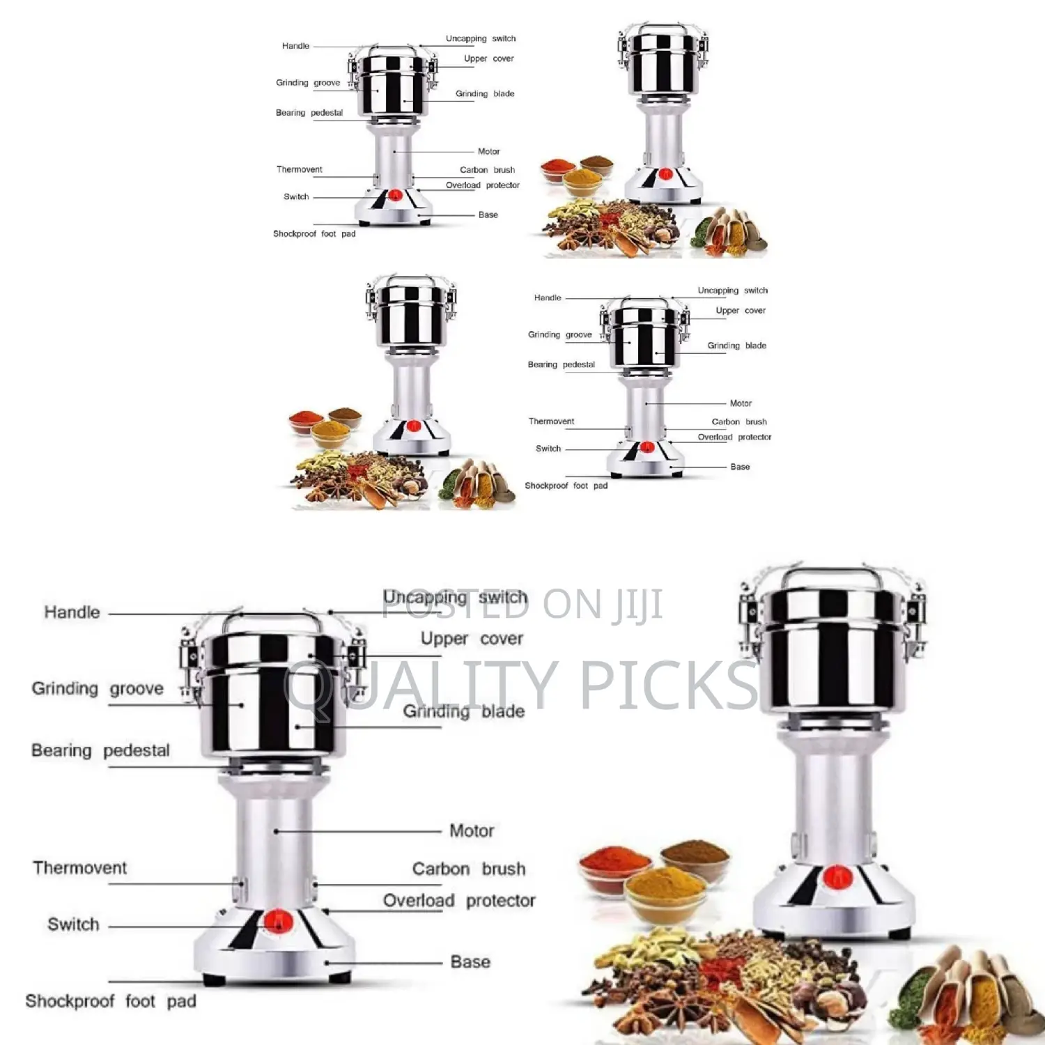 Electric Brand Stainless Spice Grinder