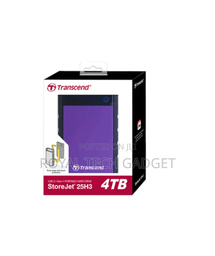 4tb Transcend Store Jet Portable External Drive