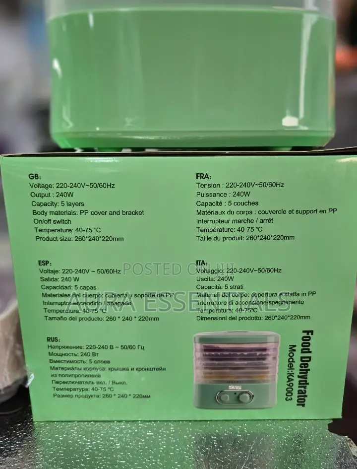 DSP 5 Layer Food Dehydrator